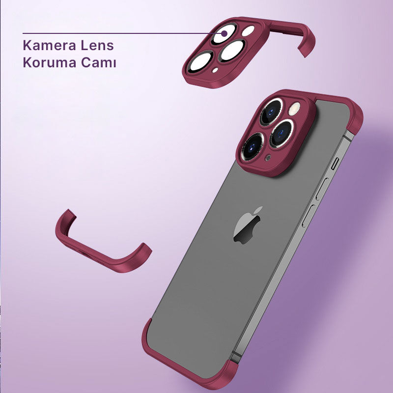Apple iPhone 11 Pro Max Uyumlu Silikon Derin Mor Kılıf