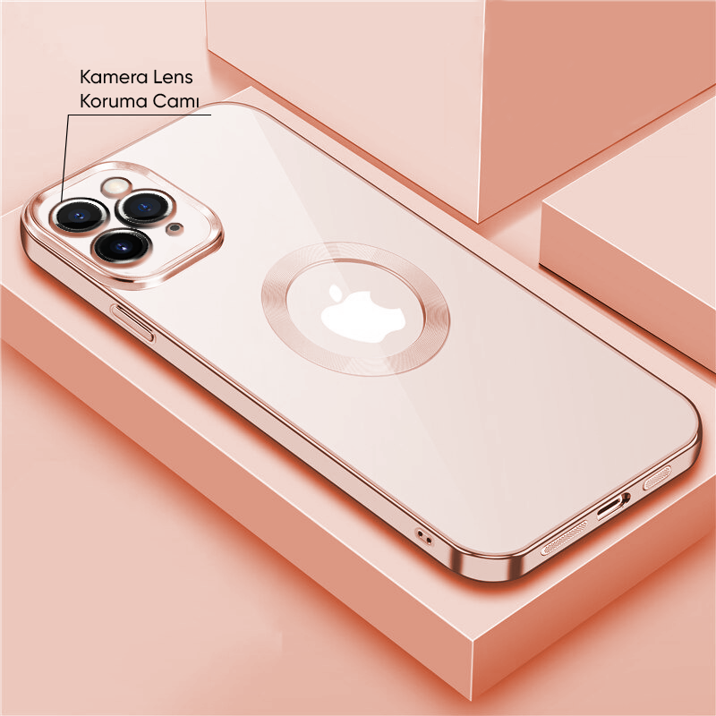 Apple iPhone 11 Pro Max Uyumlu Zebana Glint Silikon Açık Mavi Kılıf