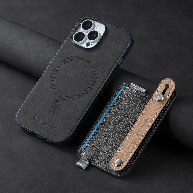 Apple iPhone 14 Pro Max Zebana M-safe 2in1 Kartlıklı Best Deri
