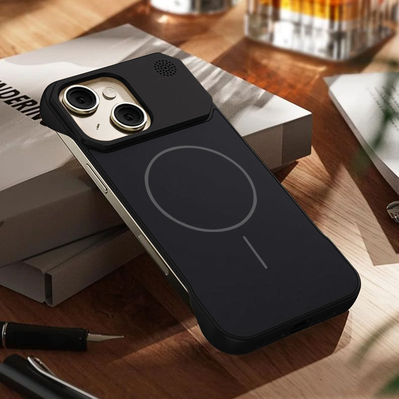Apple iPhone 14 Uyumlu Zebana Elite Titan Siyah Kılıf