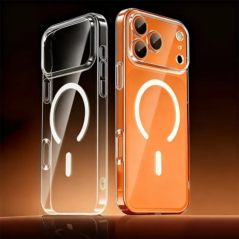 Apple iPhone 17 Pro Max Zebana Sararmaz ClearMag Plastik Rubber Kılıf